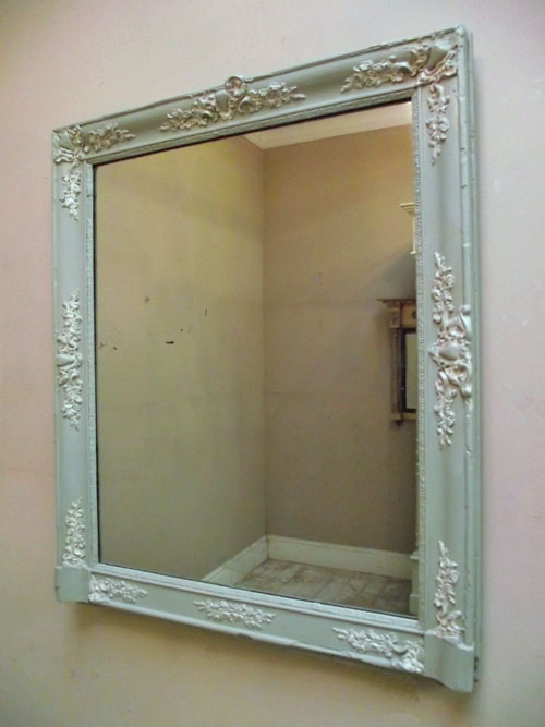 french antique rectangular mirror